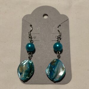 Turquoise coloured Dangle Earrings